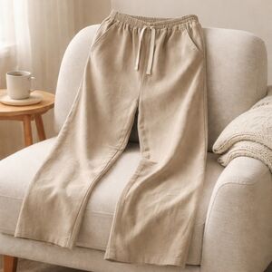 Women's Tan Lined Sherpa Pants
